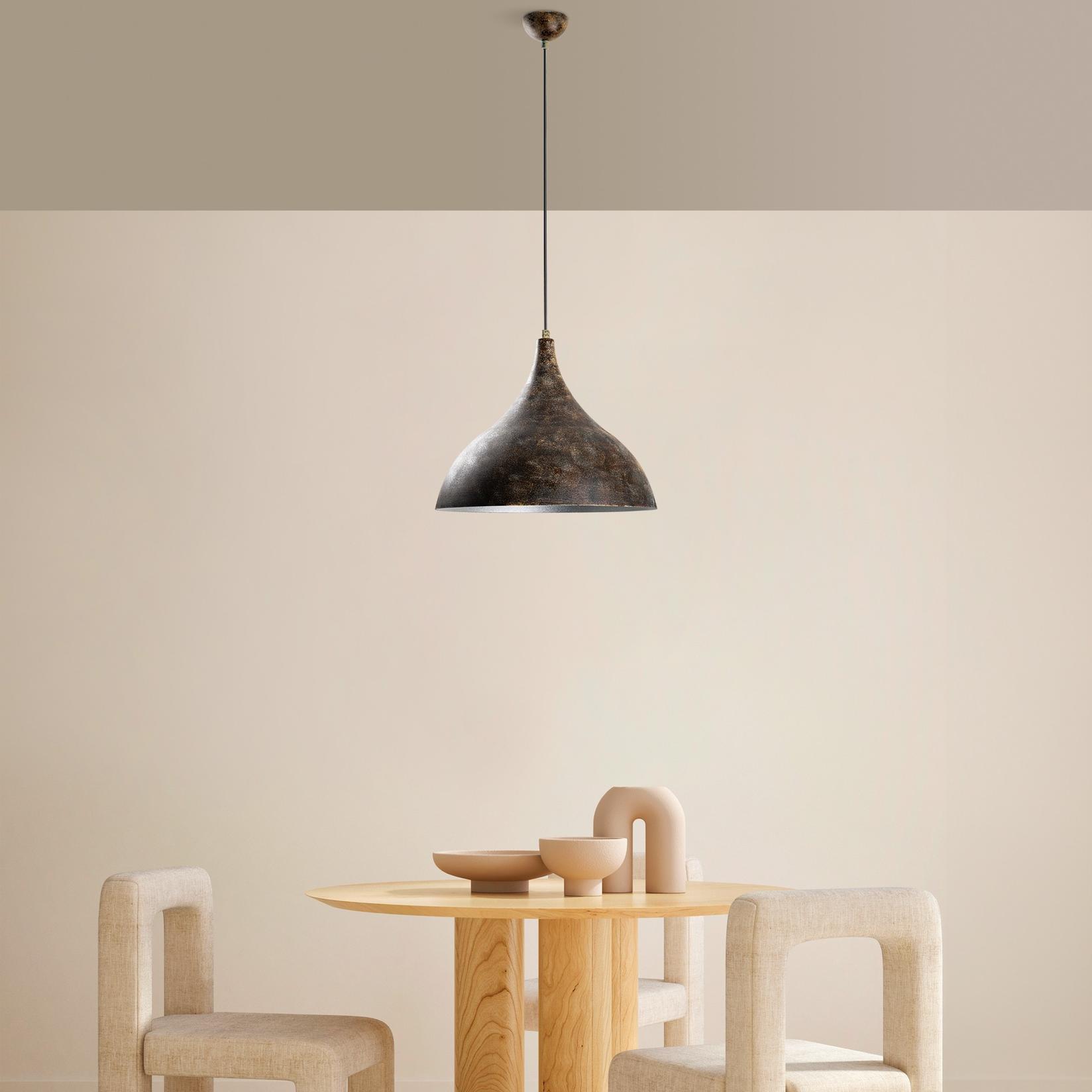 Opviq luster BITLISIM-N-1390-RETRO, O41 cm, 1xE27, 42-133 cm, Tamno siva