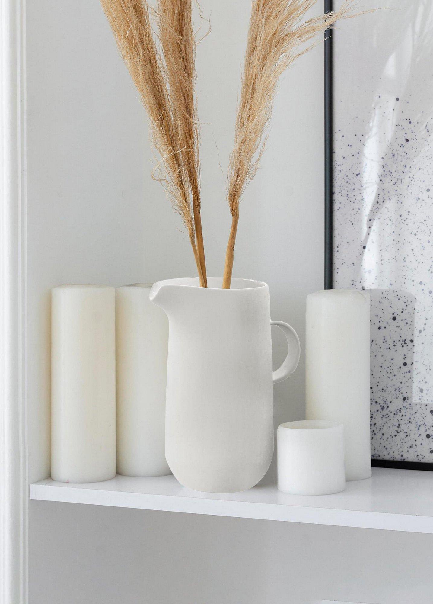 Aberto Design vaza DKR0463, 19x13x26 cm, bijela