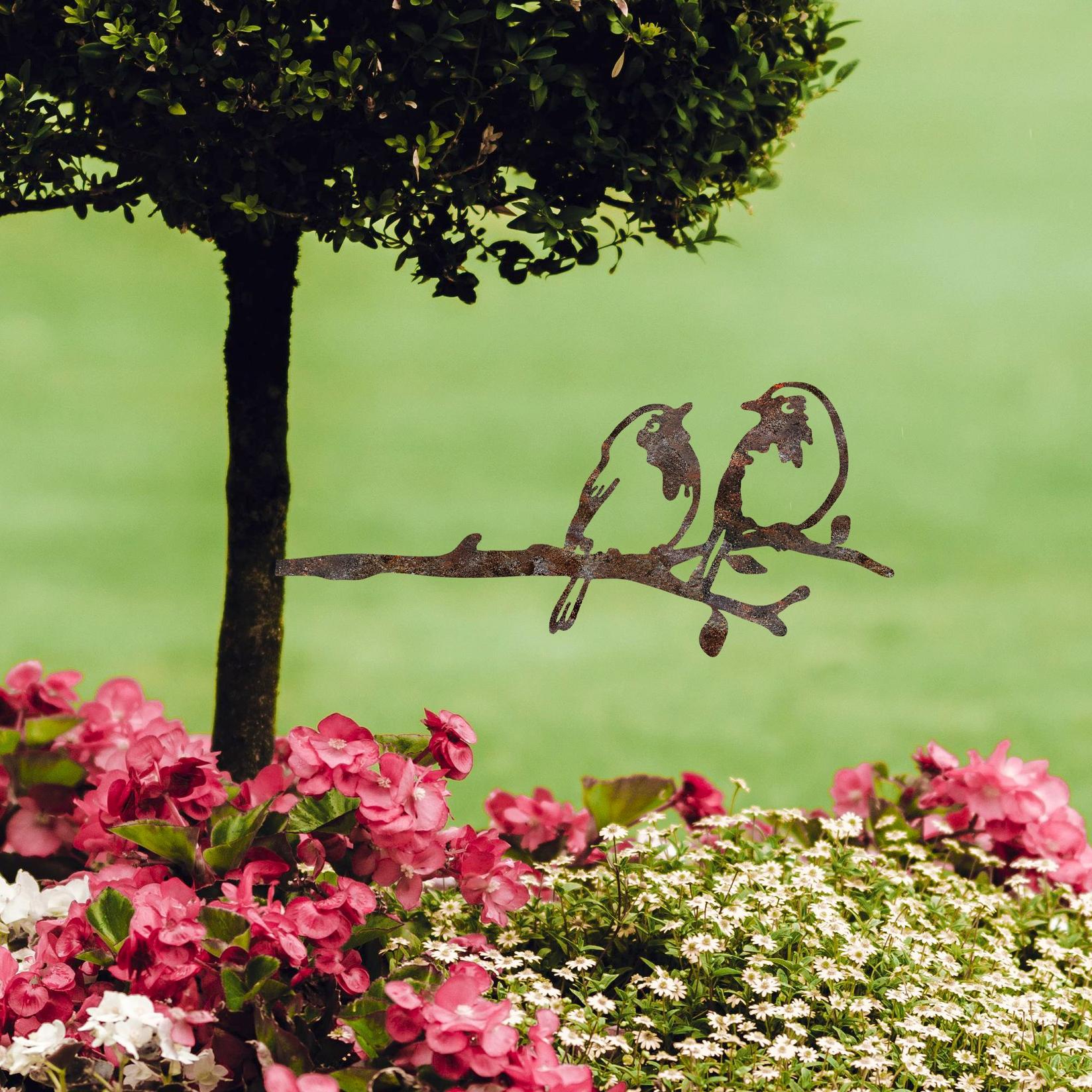 Aberto Design Dekorativna figura Ptica na grani 06, 50x20 cm, 1,5 mm