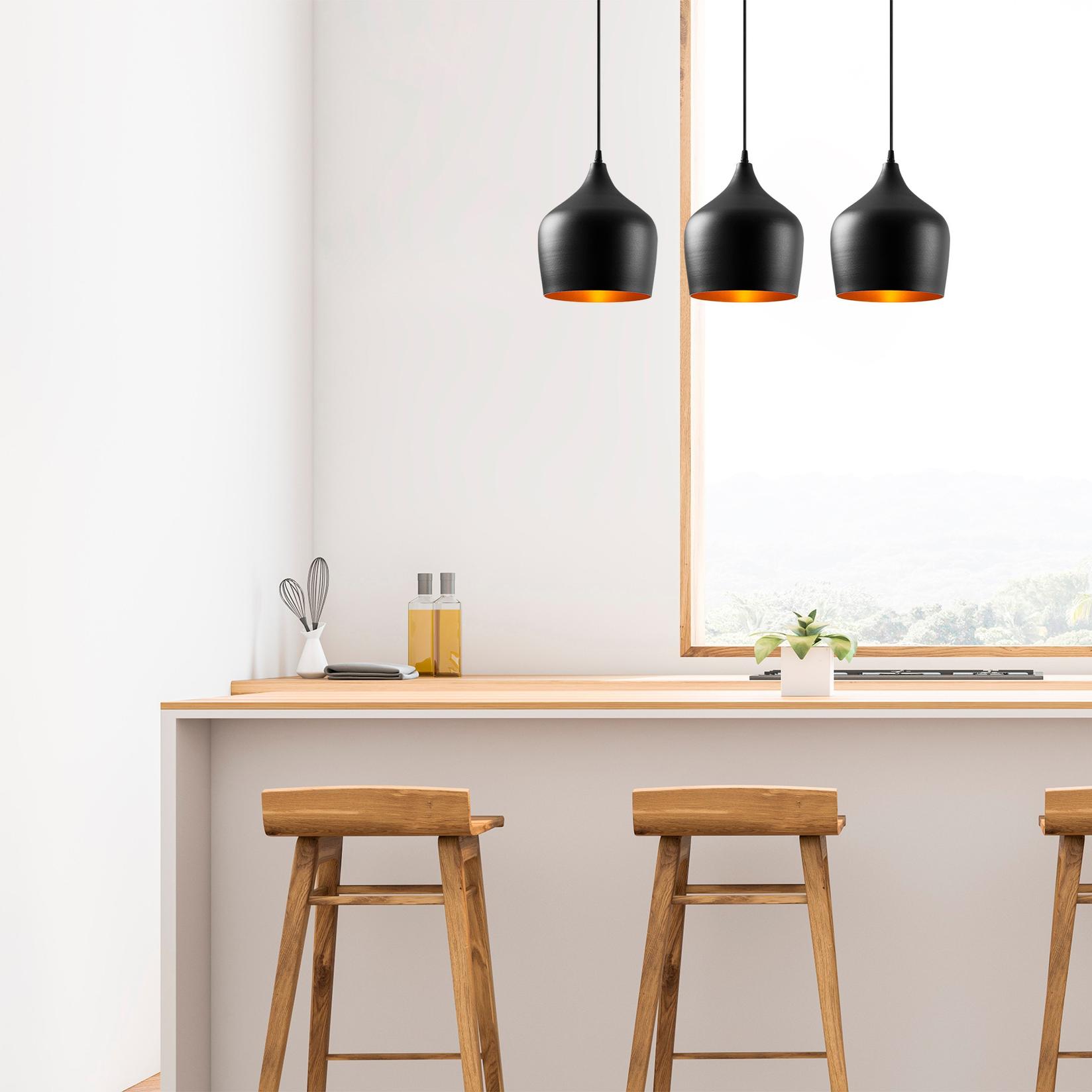 Opviq Luster Dodo-6271, 72x22 cm, 3xE27, Crna