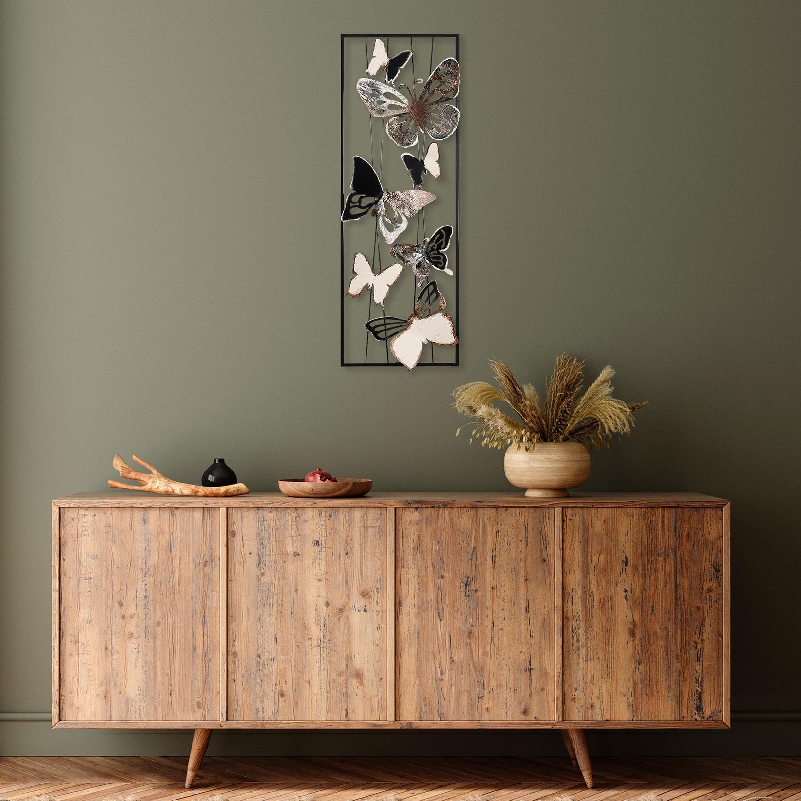 Wallity Zidna dekoracija Leptir, 32x90x5 cm, Šarena