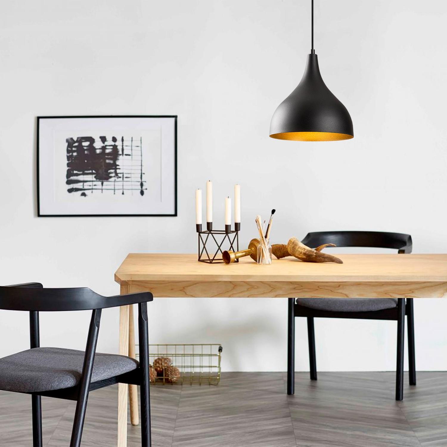 Opviq Luster Saglam-3760, 126 cm, 26 cm, IP20, Crna