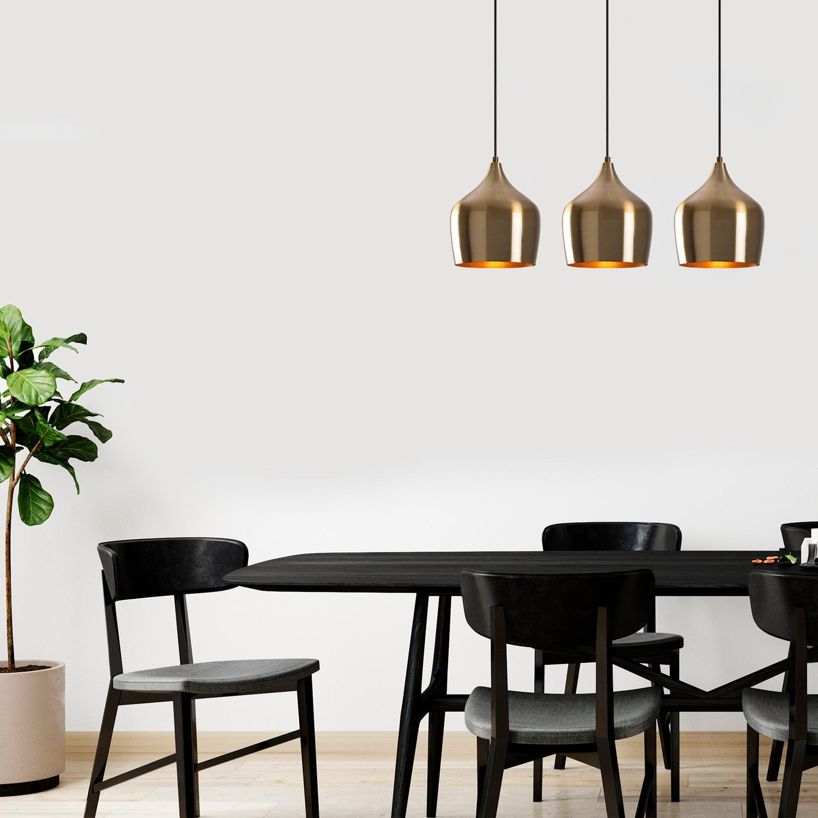 Opviq Luster Dodo-6272, 72x22 cm, 3xE27, Bakrene boje