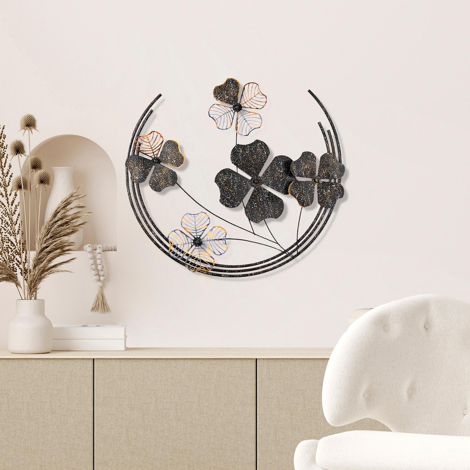 Zidna dekoracija Haiyang 3, 70x62x4 cm, Šarena