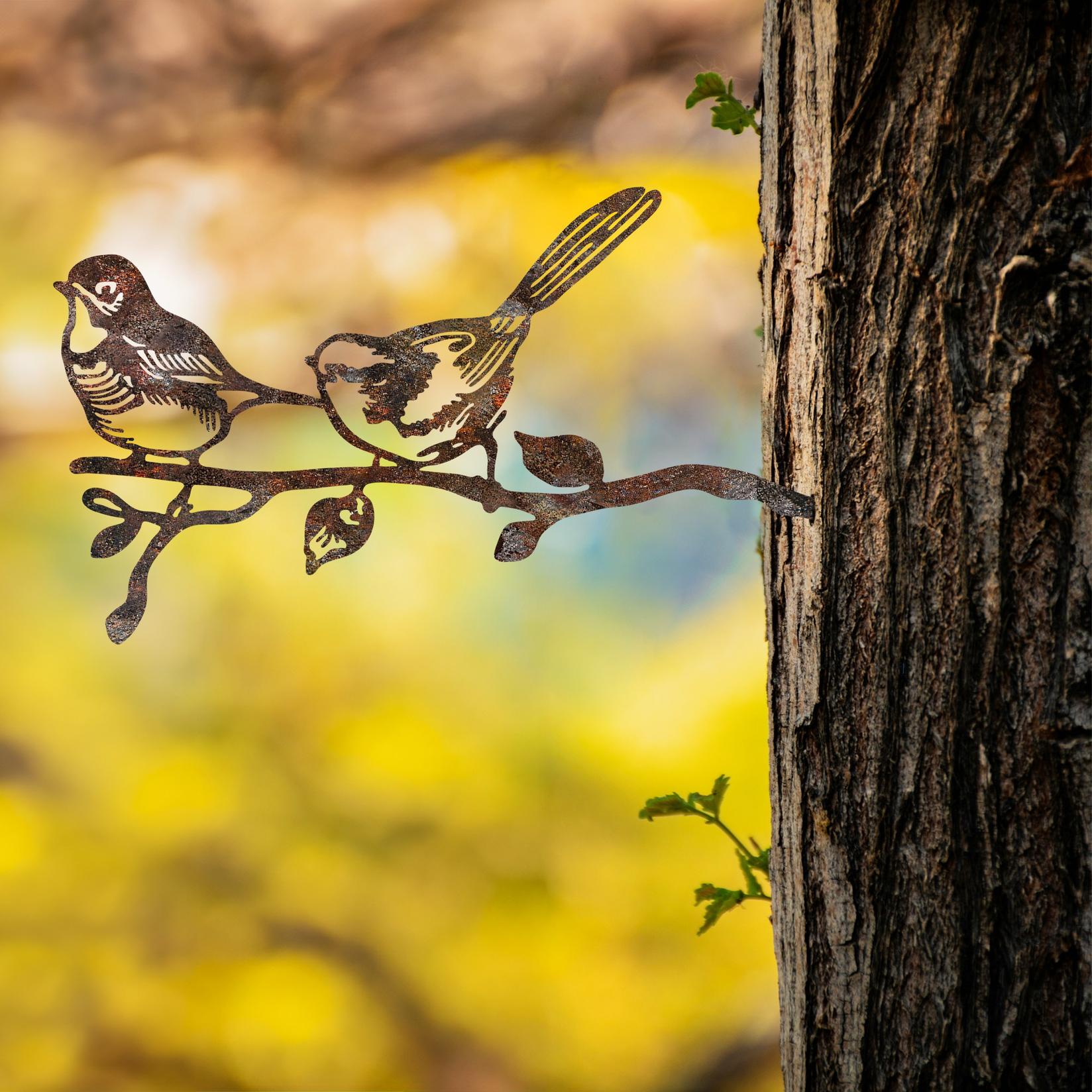 Aberto Design Dekorativna figura Ptica na grani 04, 50x26 cm