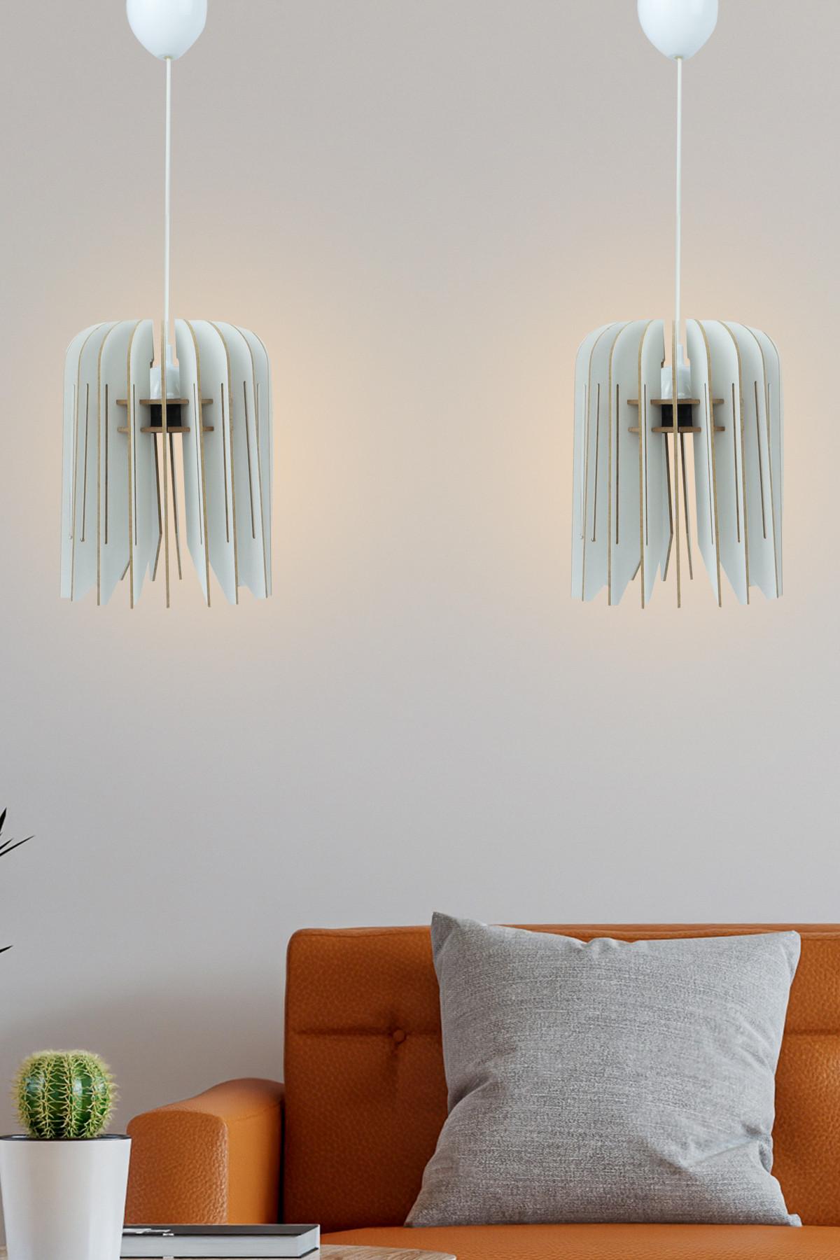 Opviq Luster 211-LB2, 65 cm 25 cm, Bijela