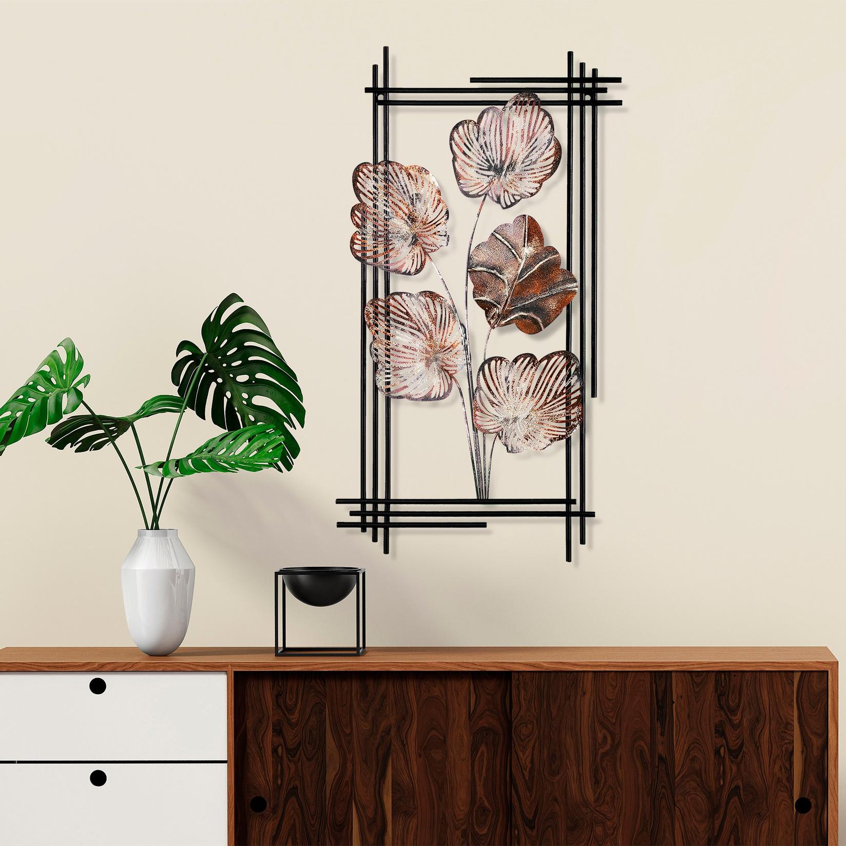 Zidna dekoracija Daiyu 3, 48x87x4 cm, Šarena