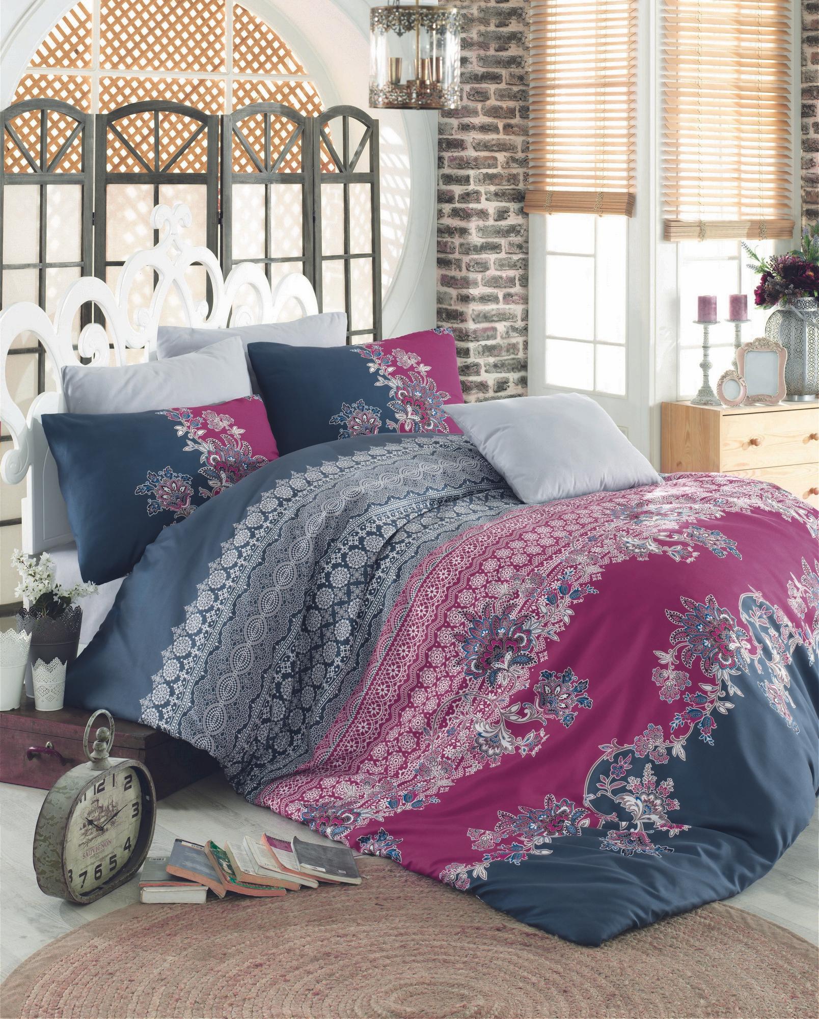 L'essentiel Maison set posteljine Azra, 200x220 cm, Šarene