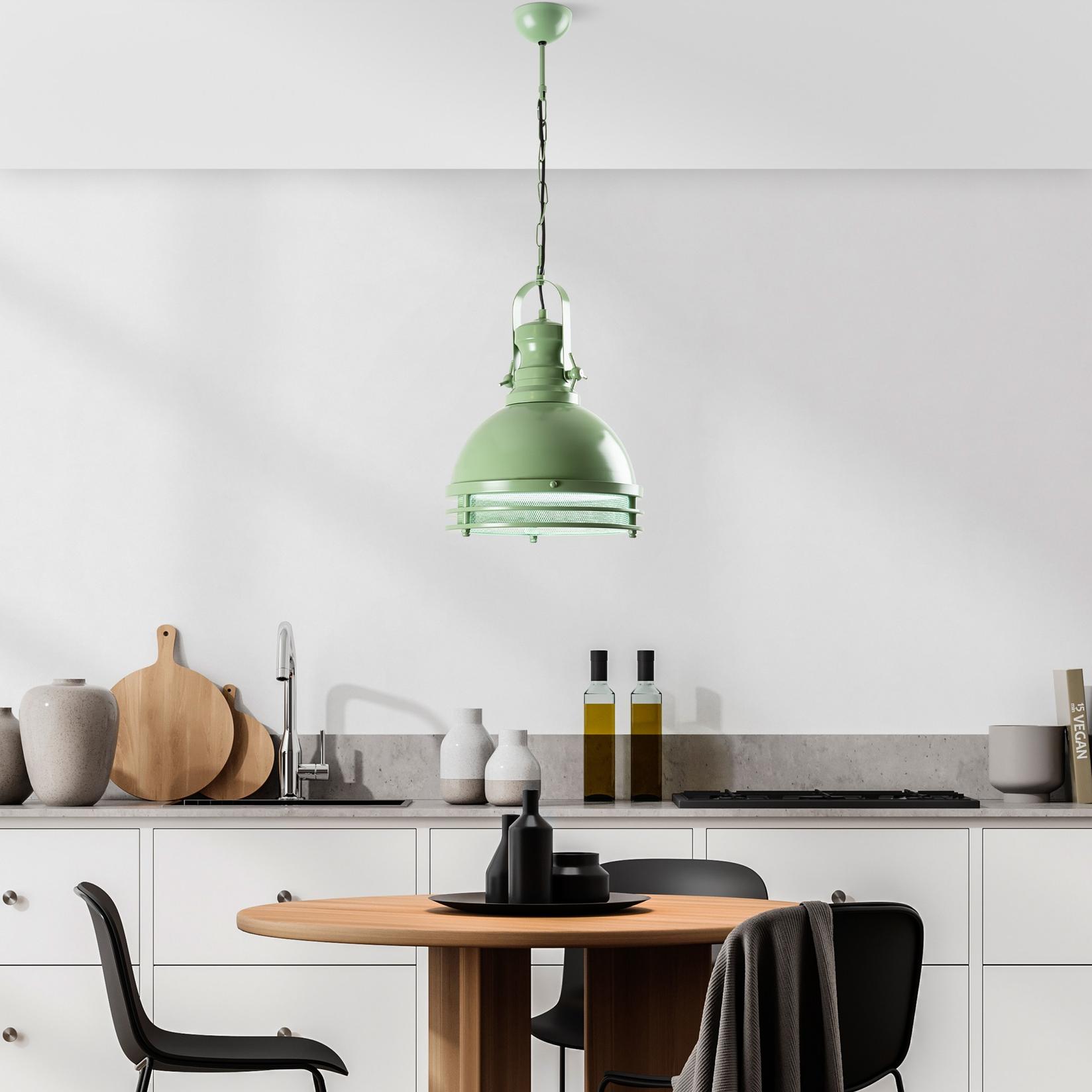 Opviq Luster Saglam 3762, 90cm O 30 cm, E27, 40W, Zelena