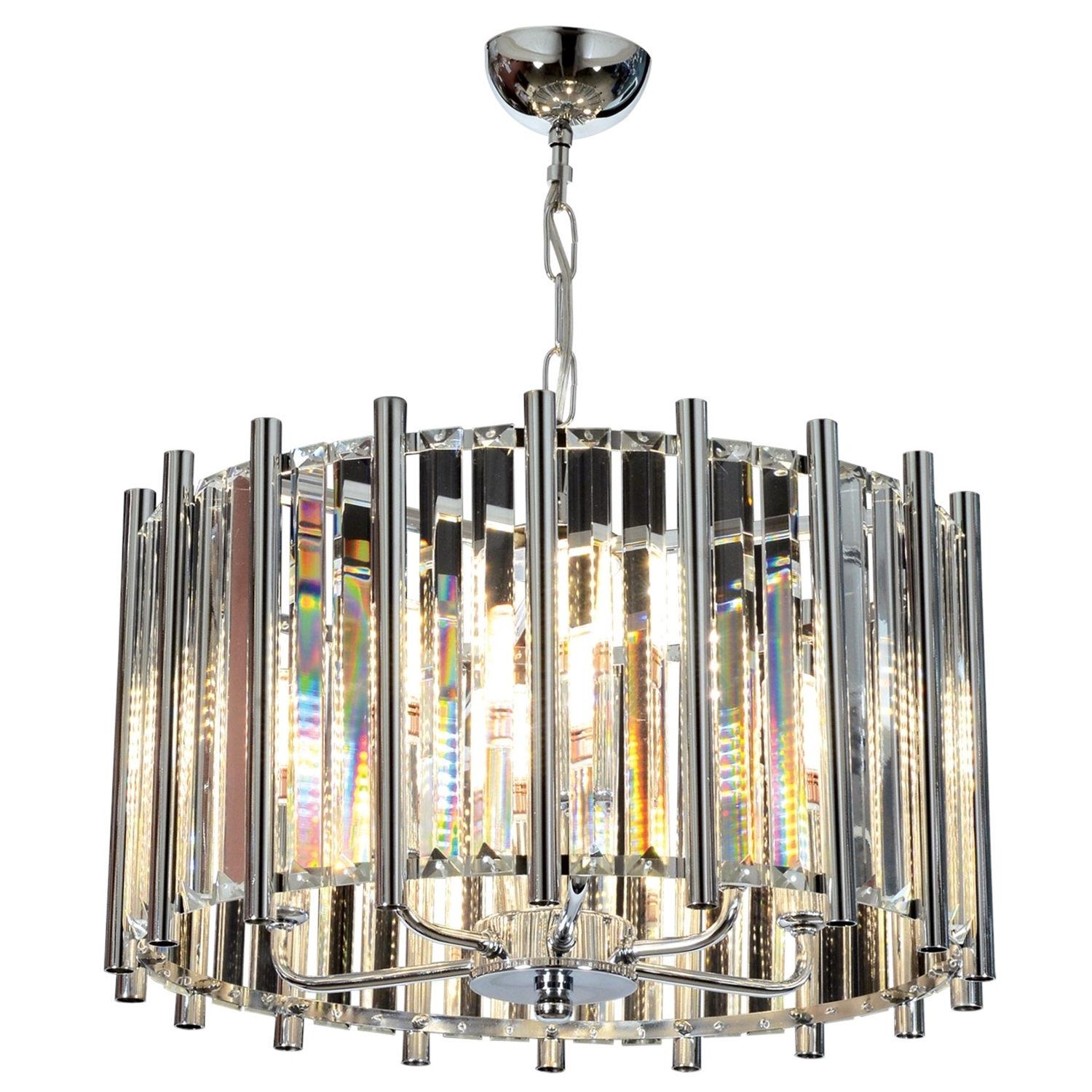 Opviq Luster Av-65222-K45, 57cm, 45cm, 6xE14, 40W, Srebrna