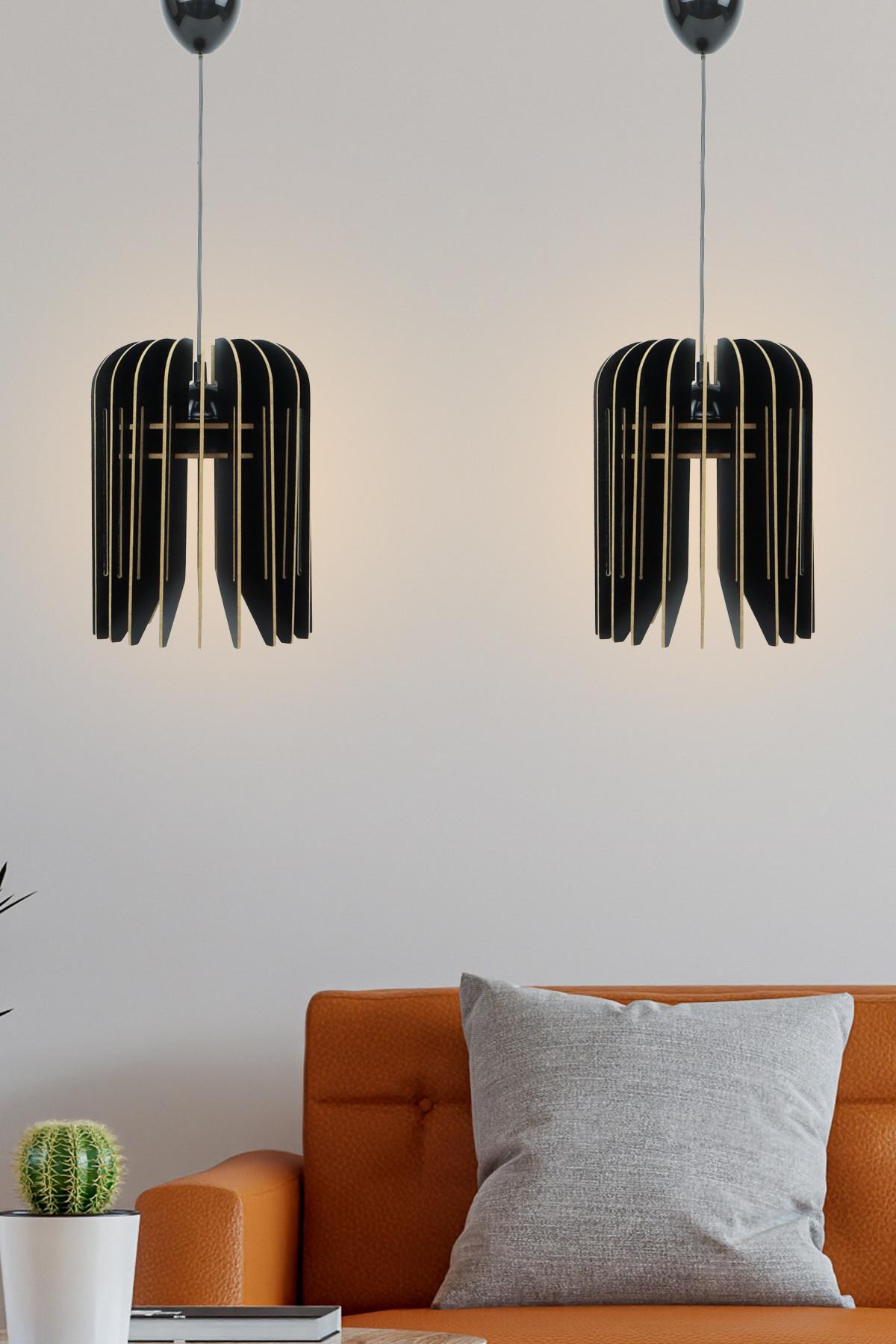 Opviq Luster 211-LS2, 65cm, E27, Crni