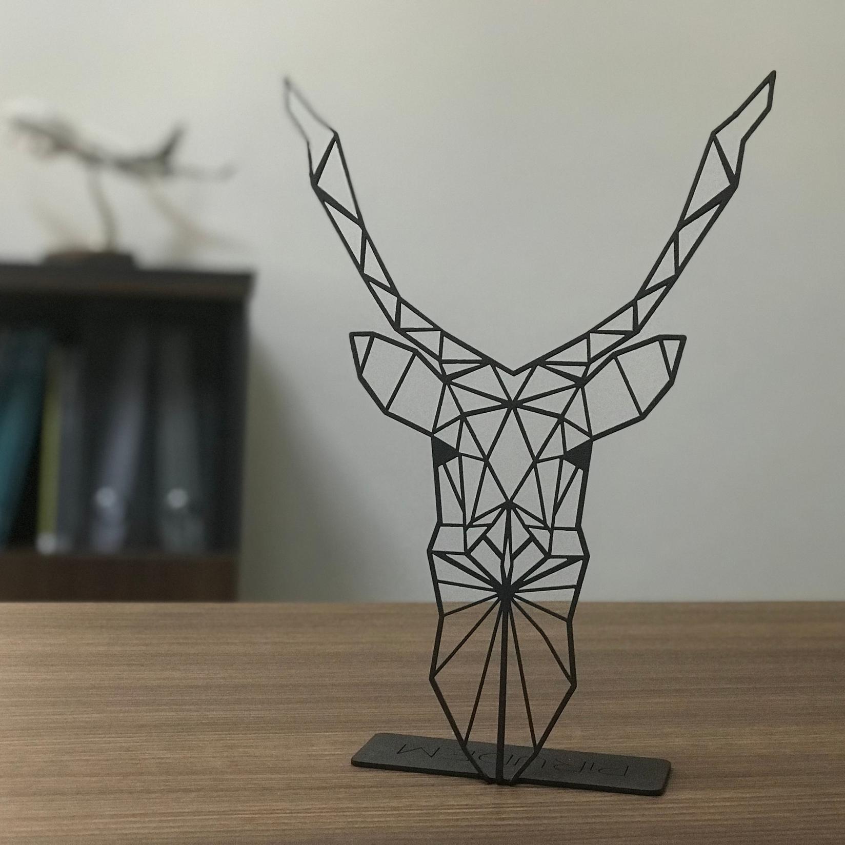 Aberto Design Dekorativna figura Geyik Pod, 2 mm, Crna