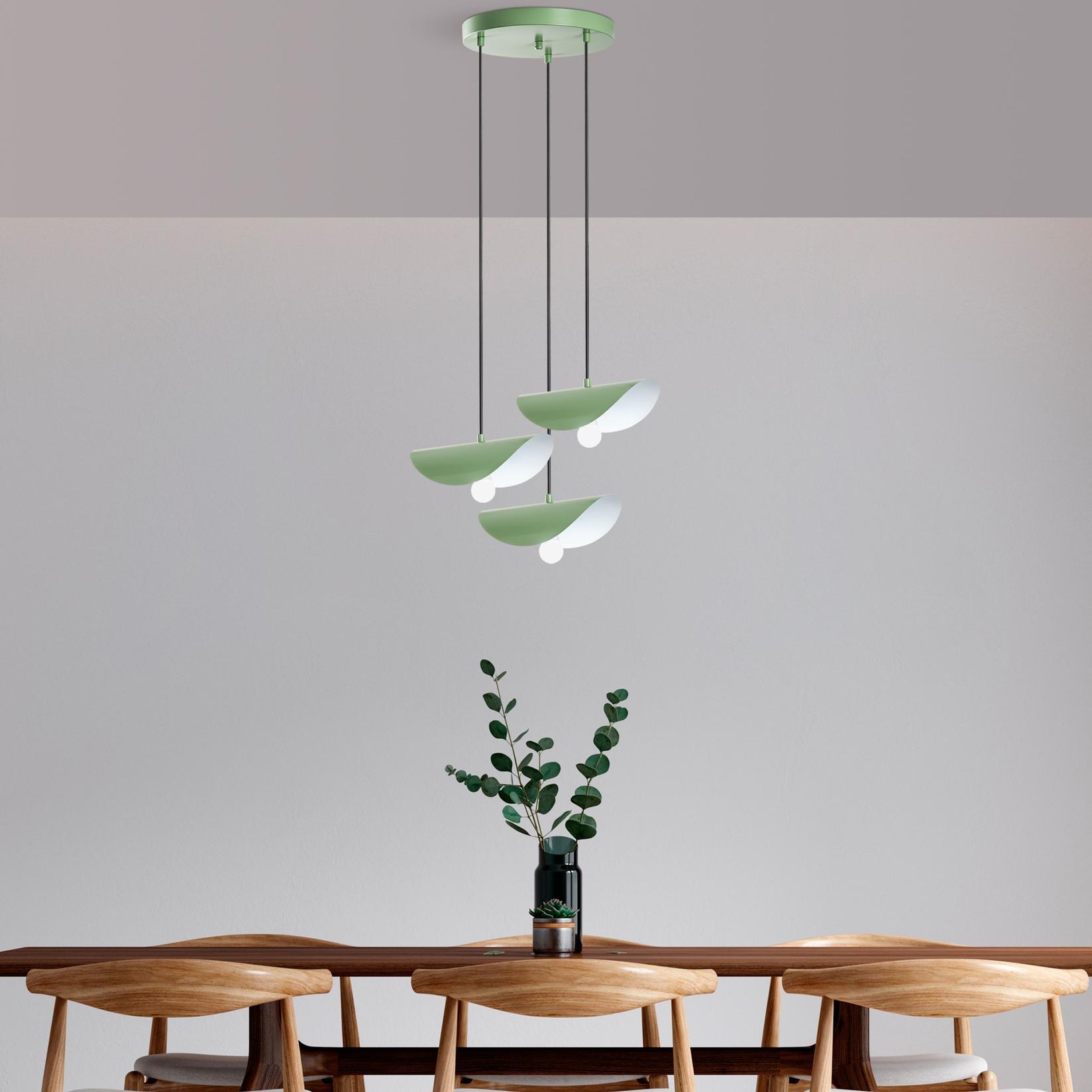 Opviq Luster Eger-Mr-964, 75-106cm, O50cm, 3xE27, Zelena