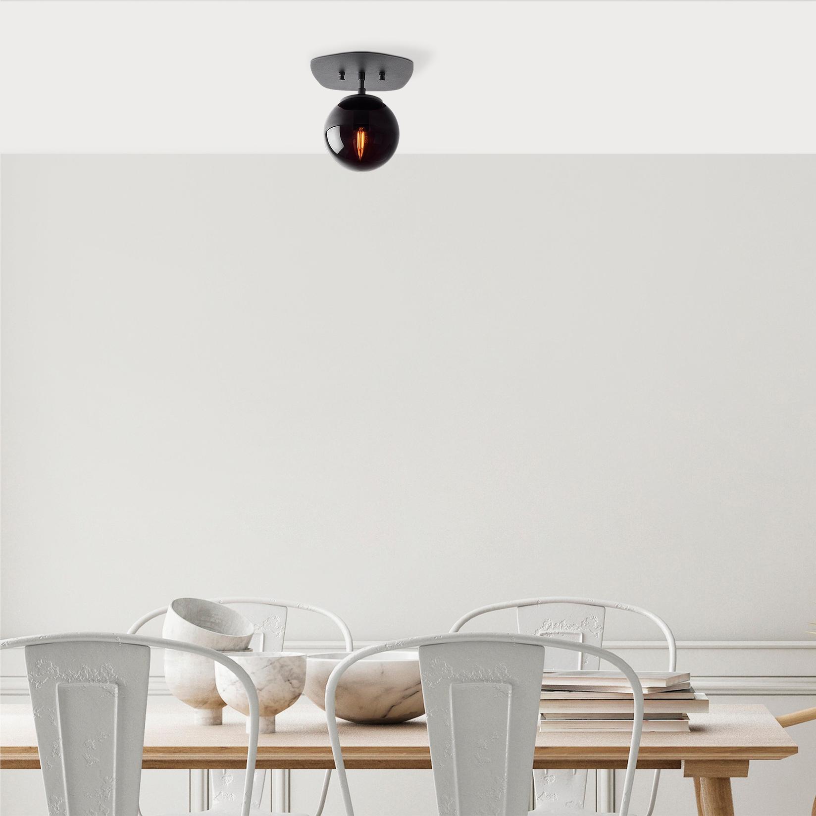 Opviq Luster Well-11676, 20x25 cm, E14, Crna