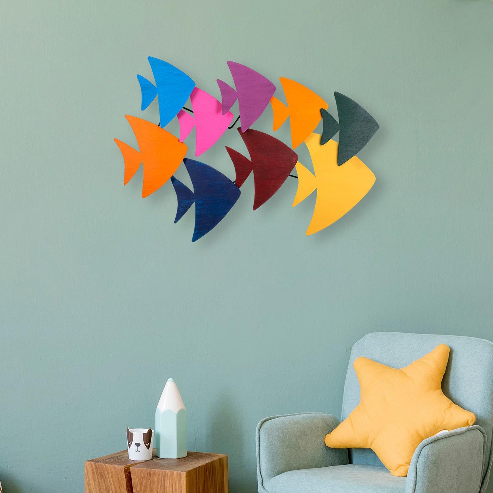 Zidna dekoracija Cirgisin, 100x70 cm, Šarena