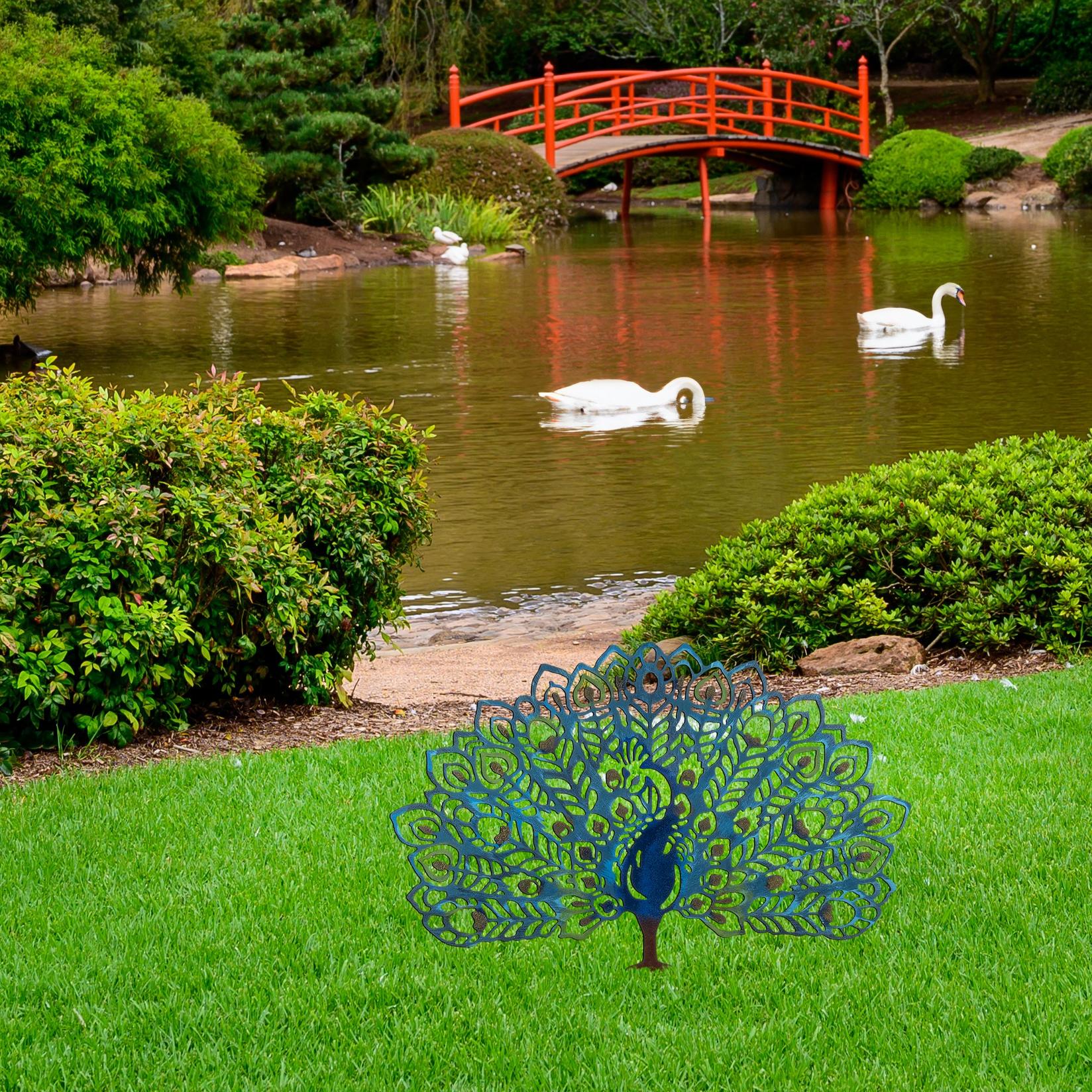 Aberto Design Dekorativna figura Peacock v2, 60x38 cm, 1.5 mm