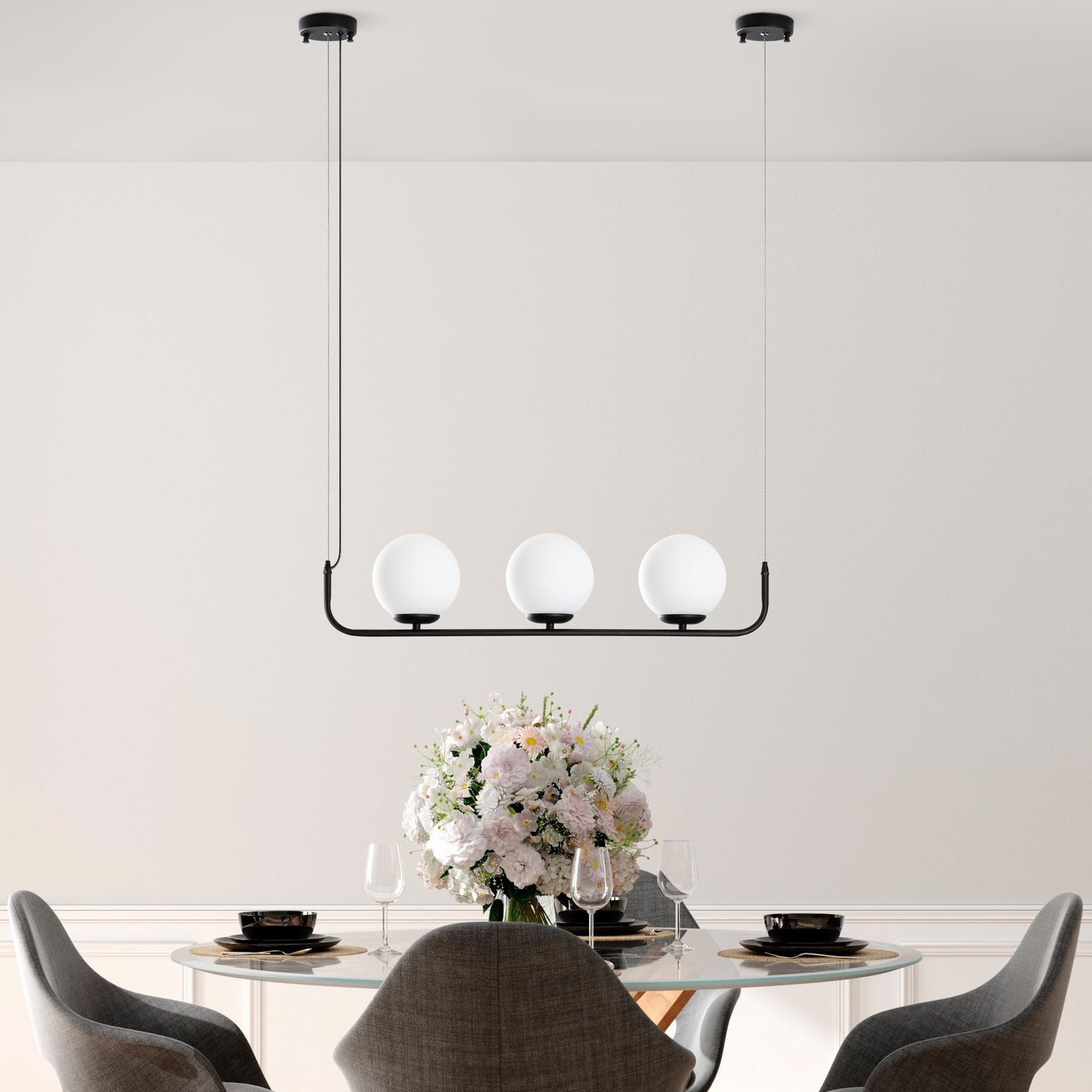 Opviq Luster Faruk-13715, 20-110cm, grlo 15cm, 3xE14, crno