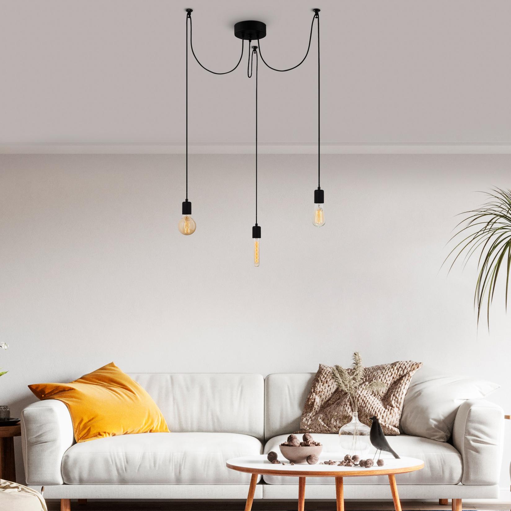 Opviq Luster MR-927, 102 cm, 3xE27, 40 W, Crna