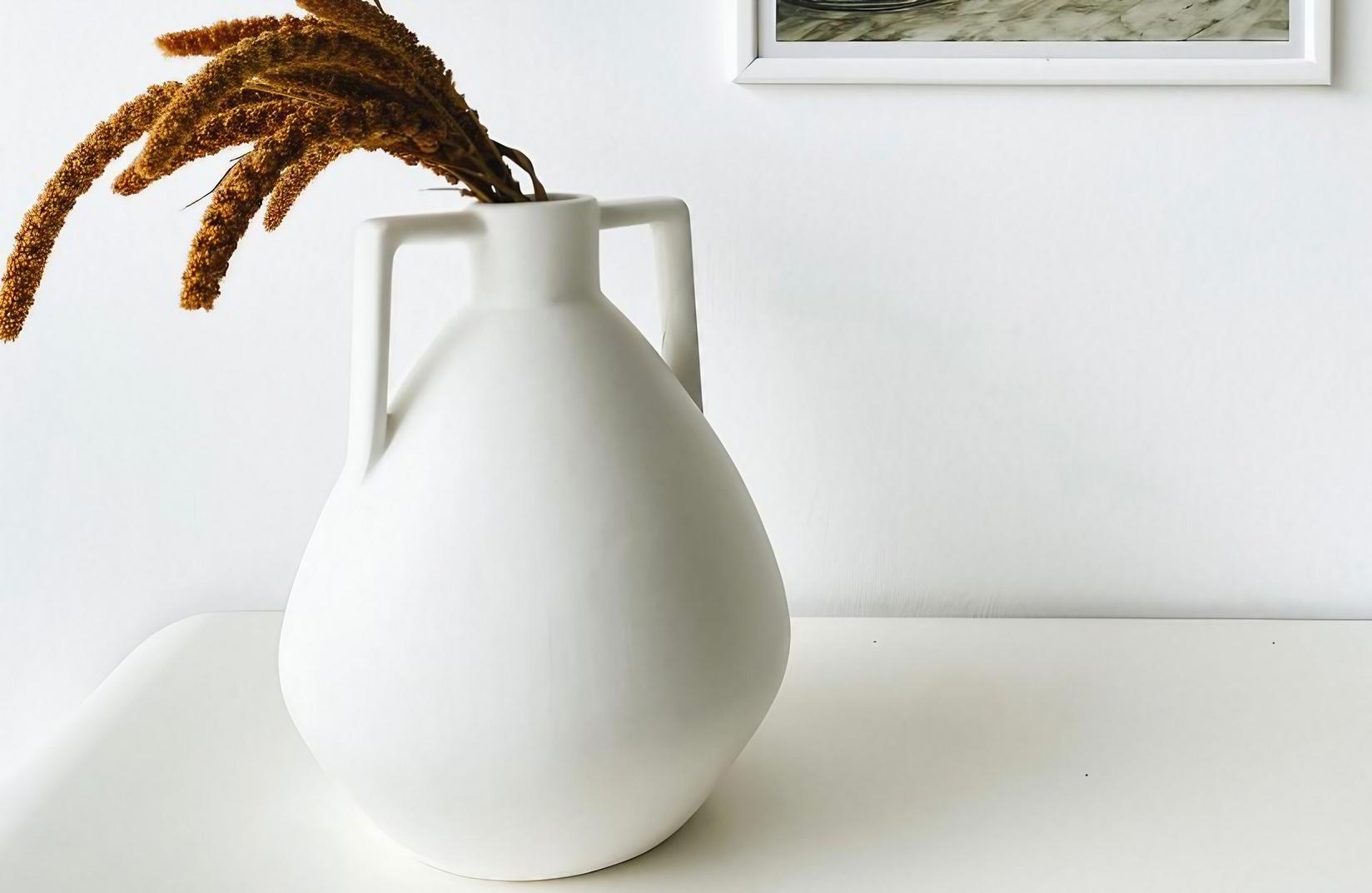 Aberto Design Vaza CY0129, 22x22x27 cm, Bijela