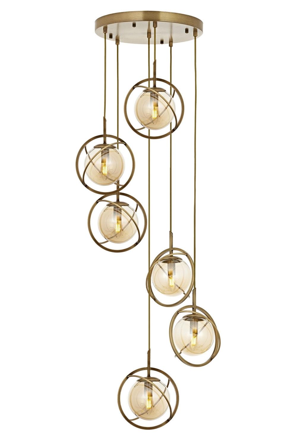 Opviq Luster Av-1850-6Et, 140cm, 40 cm, 6xE14, Bronzane boje