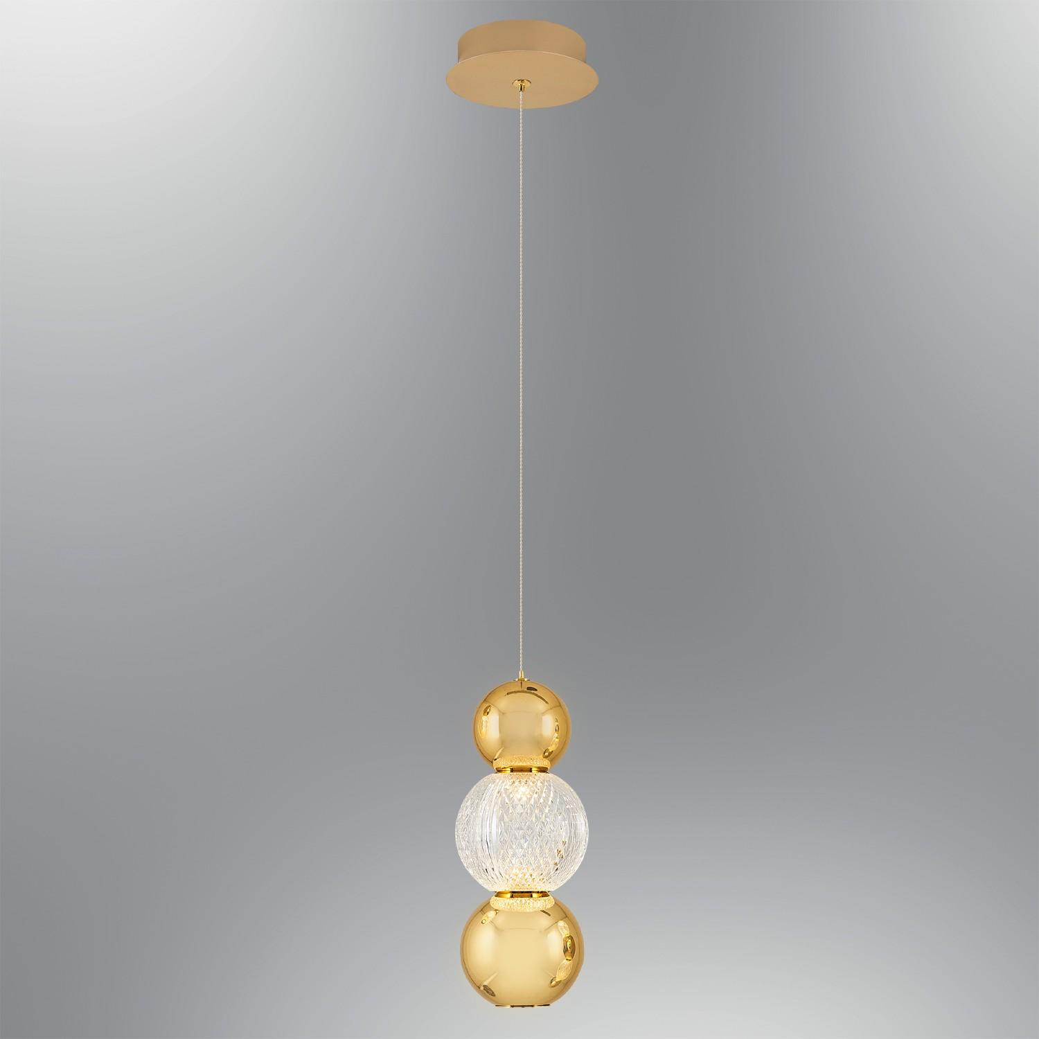 Opviq Luster L1403, 120cm, 12cm 5W, LED, zlatna