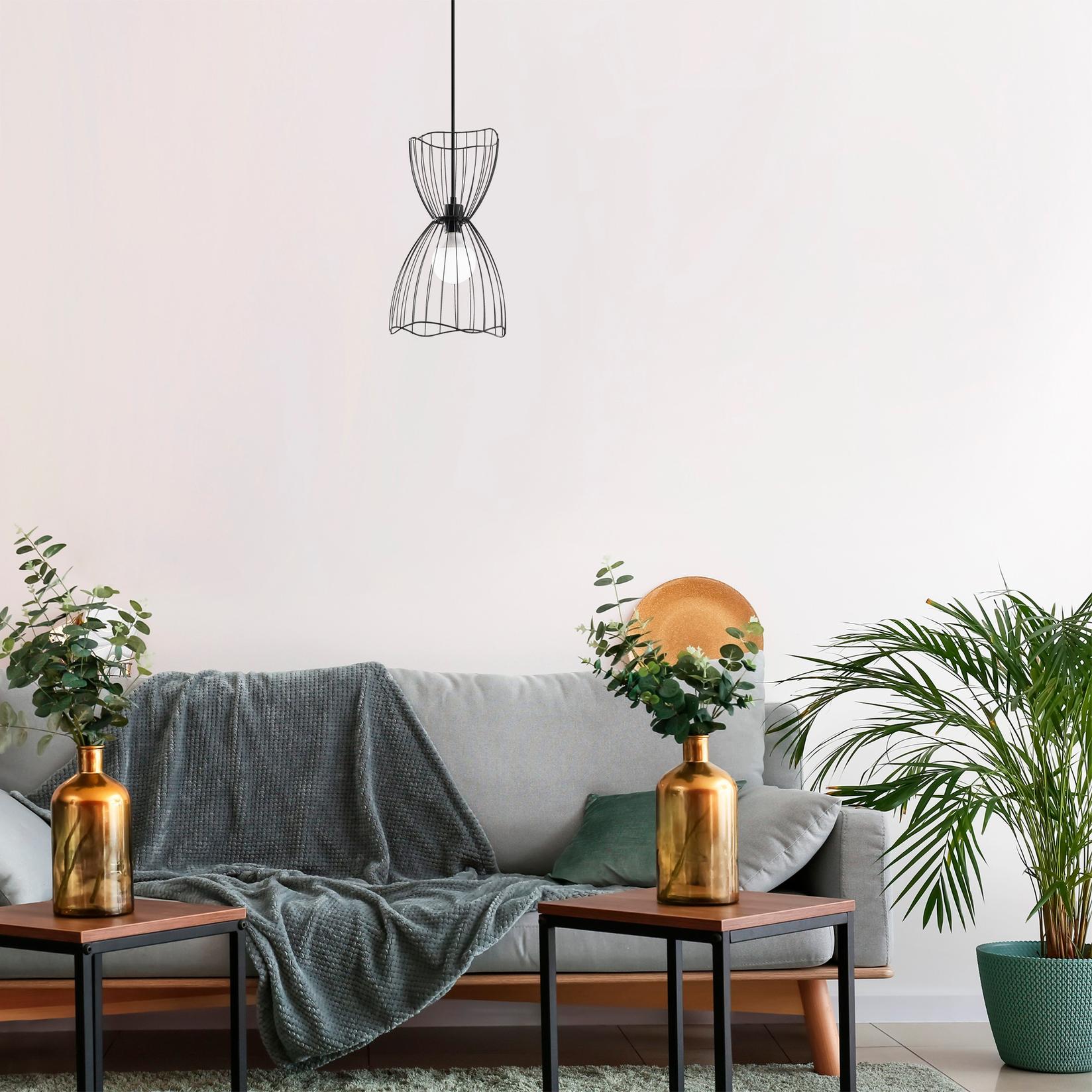 Opviq Luster Zeyno-6410, 60-140cm, E27, 25x25 cm, Crna