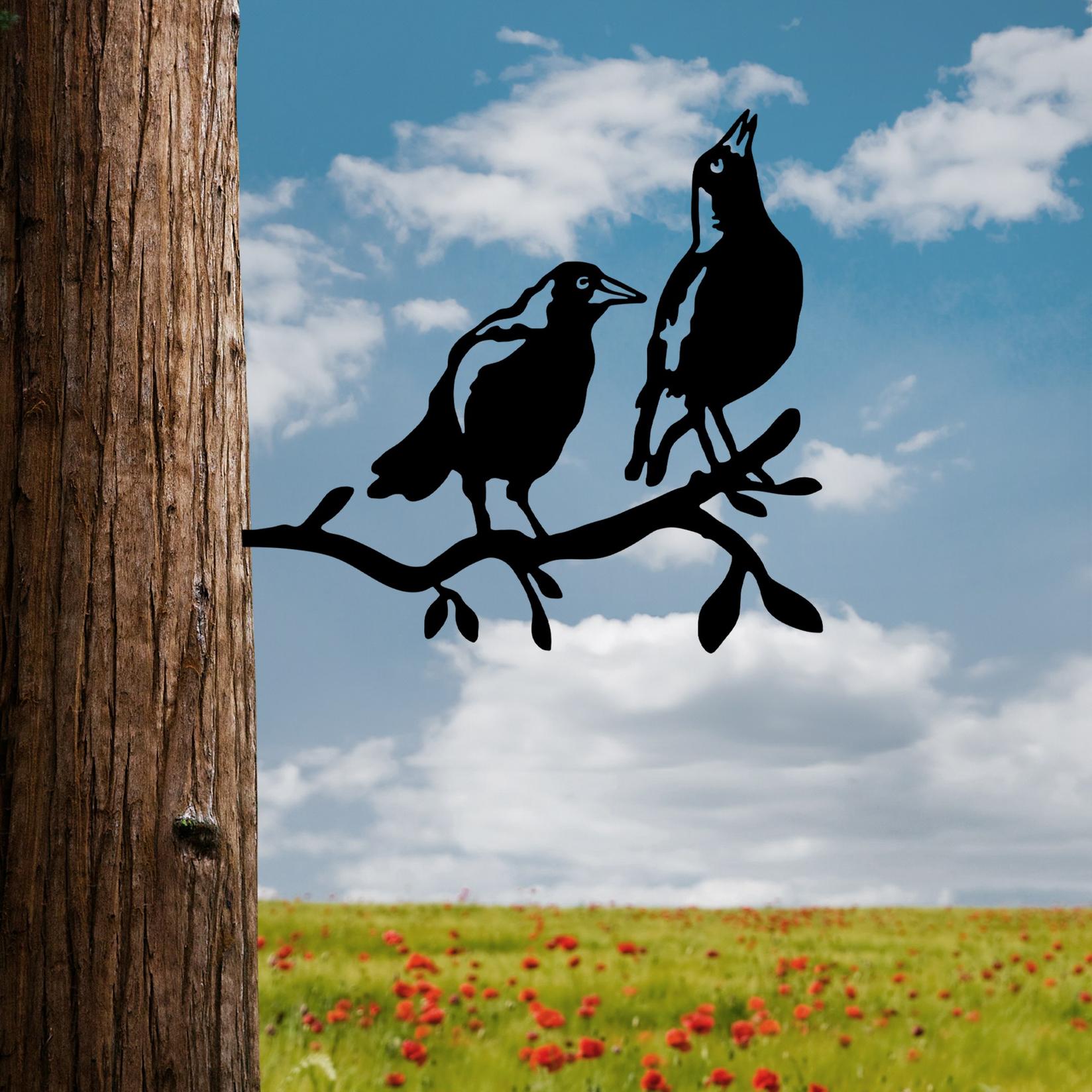 Aberto Design Dekorativna figura Ptica na grani 09, 45x39 cm, 1,5 mm