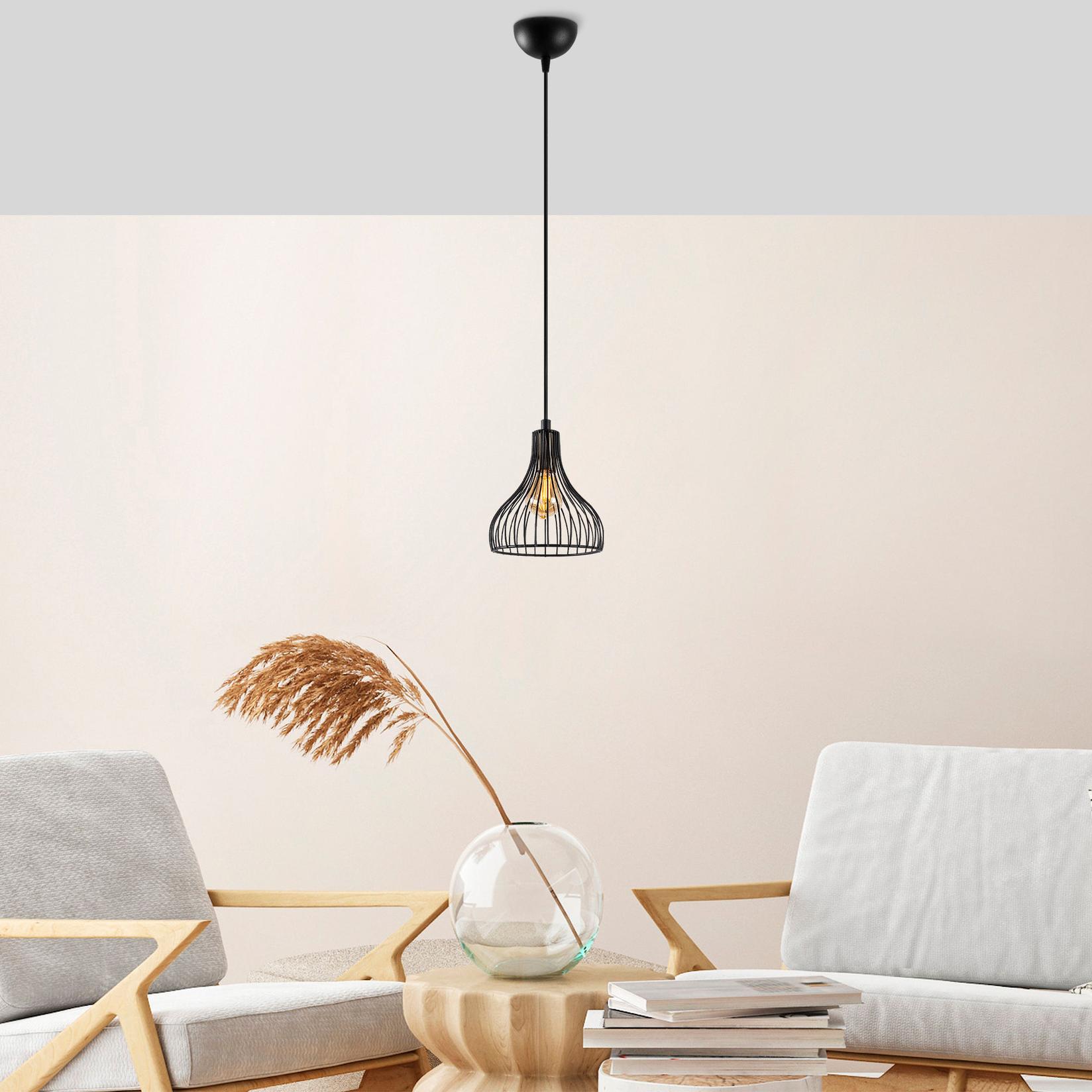 Opviq Luster Telyildo-12150, 20x20x117 cm, E27, Crna