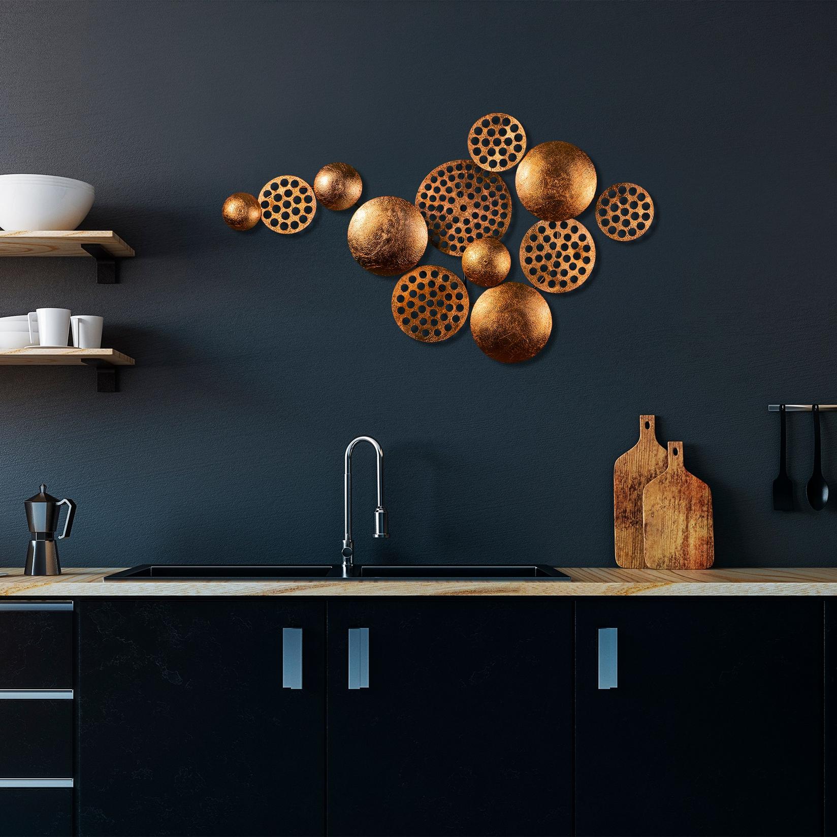 Wallity Zidna dekoracija Aurora 3, 45x82 cm, 1,5 mm, bakar