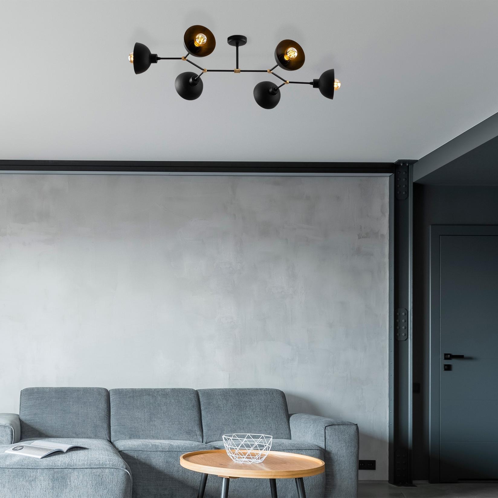 Opviq Luster Dram-1106, 102x52 cm, 6xE27, 40W, Crna