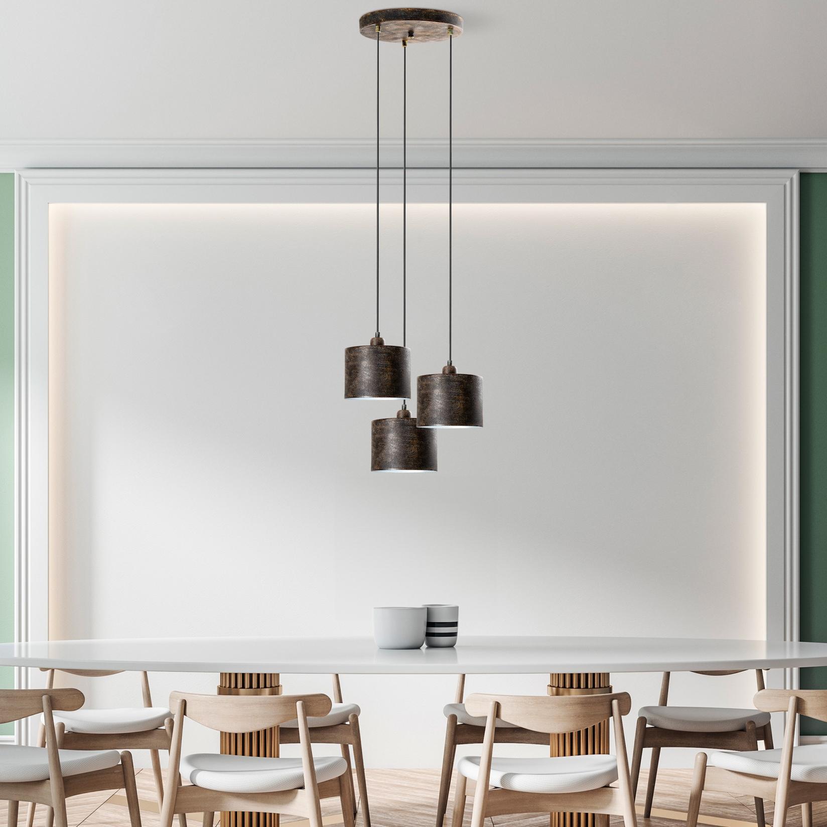 Opviq Luster DUZ-195RETRO-3, 45 cm, 3xE27, 75-110 cm