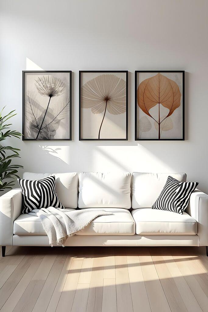 Wallity Uramljena slika Huhu481S, 35x50 cm , 3 dijela