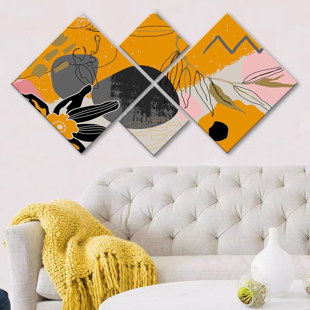 Wallity slika 4MDF18431275424, 60x115 cm, 4 dijela