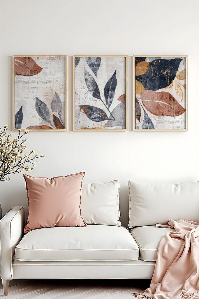 Uramljena slika Wallity Huhu467, 50x70 cm, 3 dijela