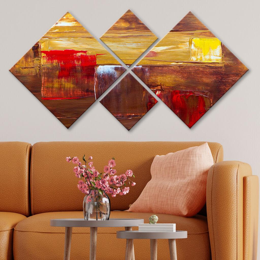 Wallity slika 4MDF1427684, 60x115 cm, 4 dijela