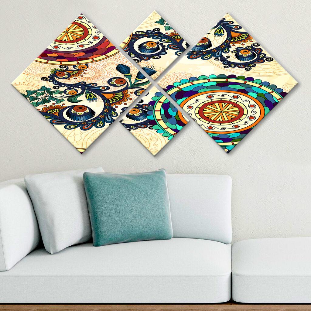 Wallity slika 4MDF6383098, 60x115 cm, 4 dijela