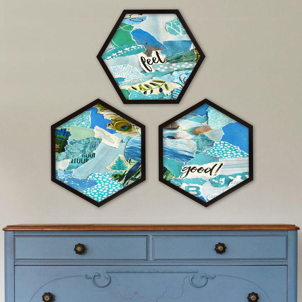 Wallity Uokvirena slika 6GEN556562842, 35x35 cm, 3 dijela