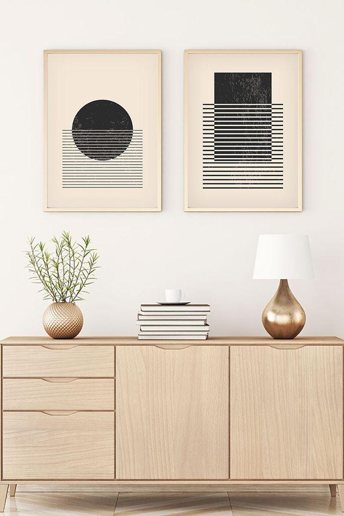 Wallity Uramljena slika Huhu81, 35x50 cm , 2 dijela