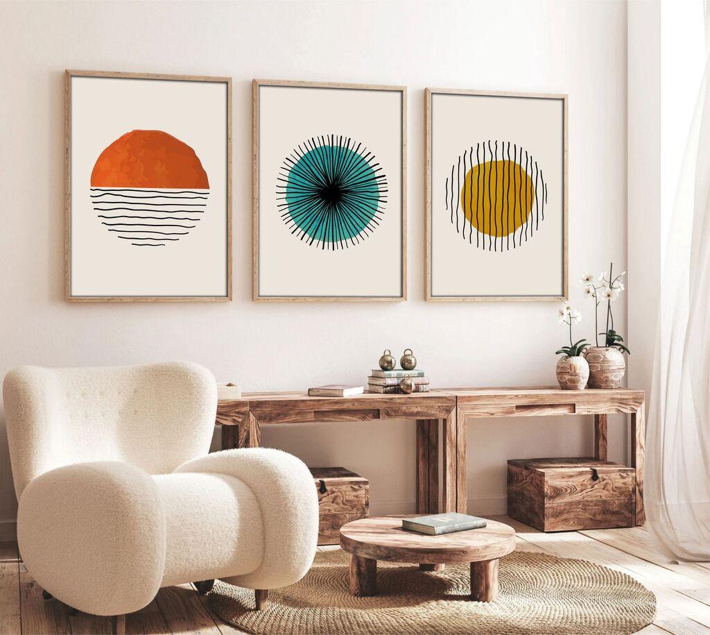 Wallity Uokvirena slika Huhu12, 20x30 cm, 3 dijela