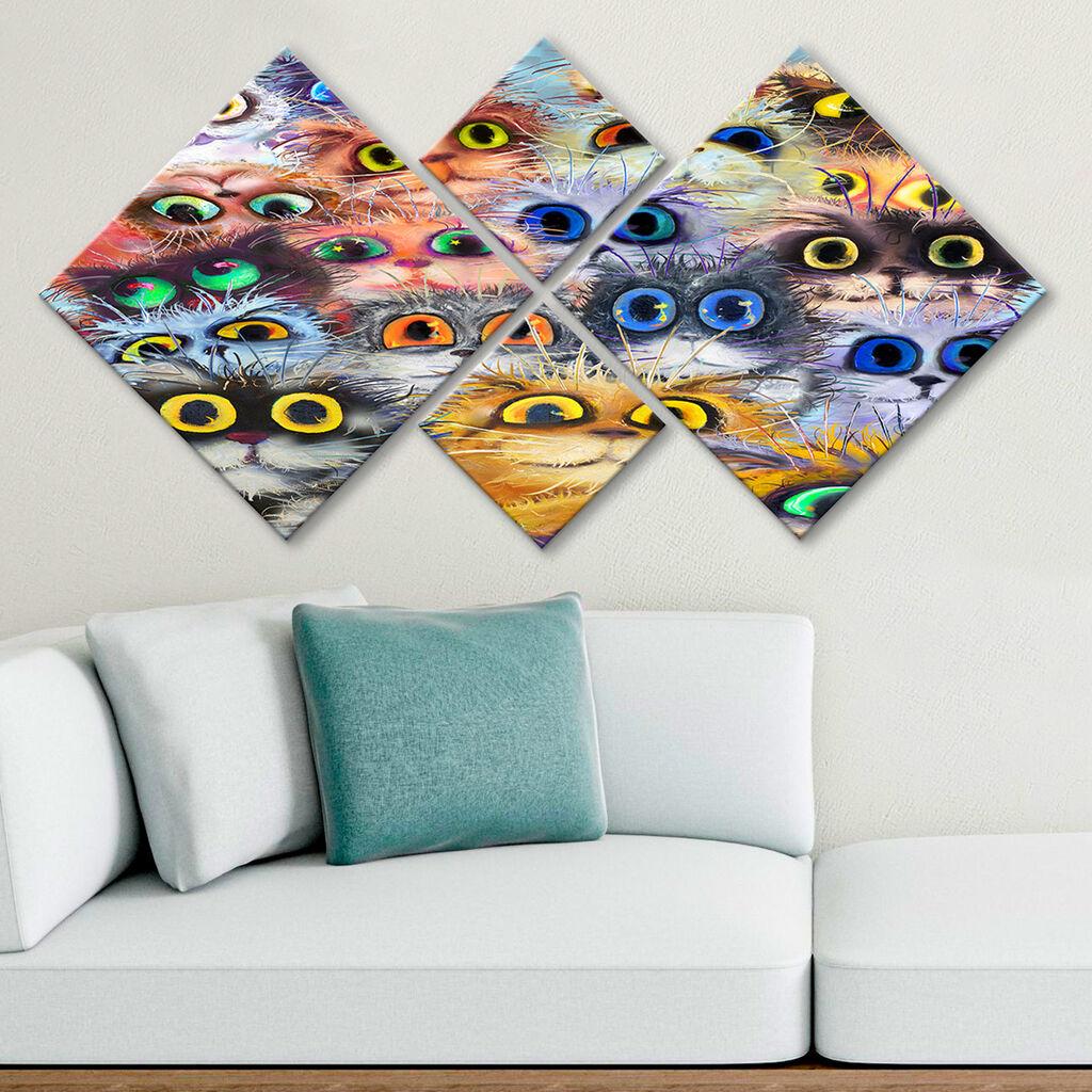 Wallity slika 4MDF1019005447, 60x115 cm, 4 dijela