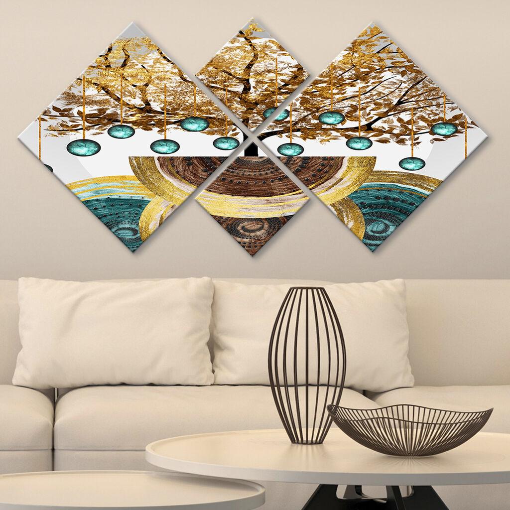 Wallity slika 4MDF1730800570, 60x115 cm, 4 dijela