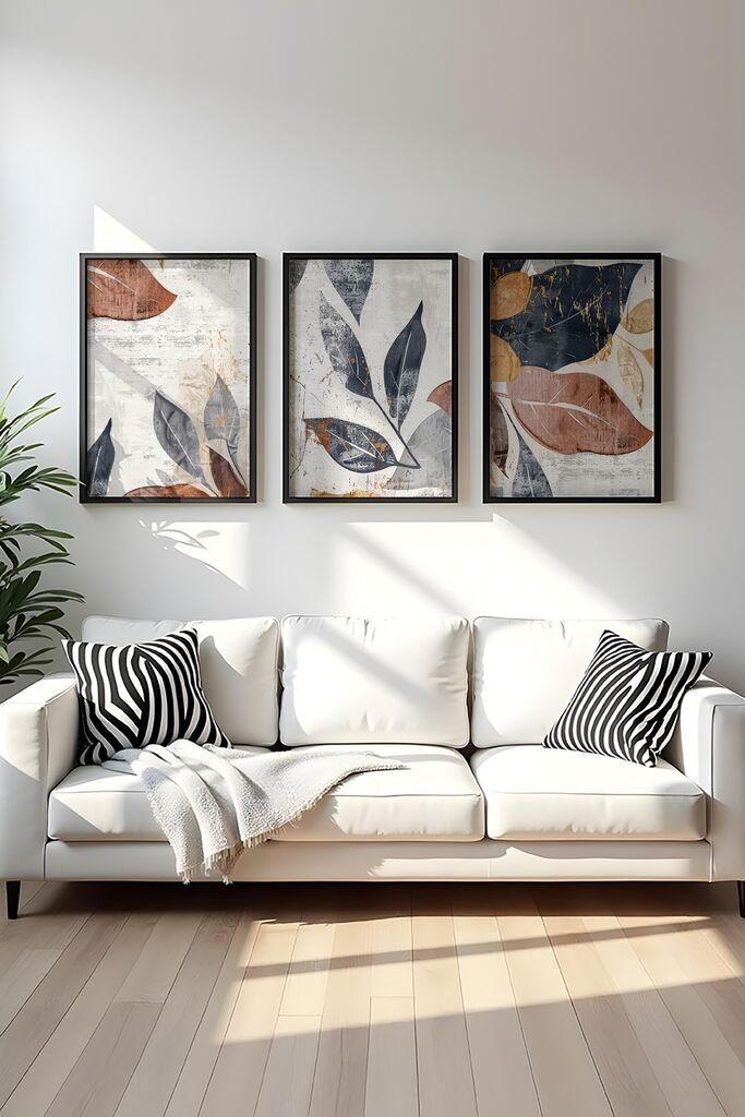 Wallity Uramljena slika Huhu467S, 35x50 cm , 3 dijela