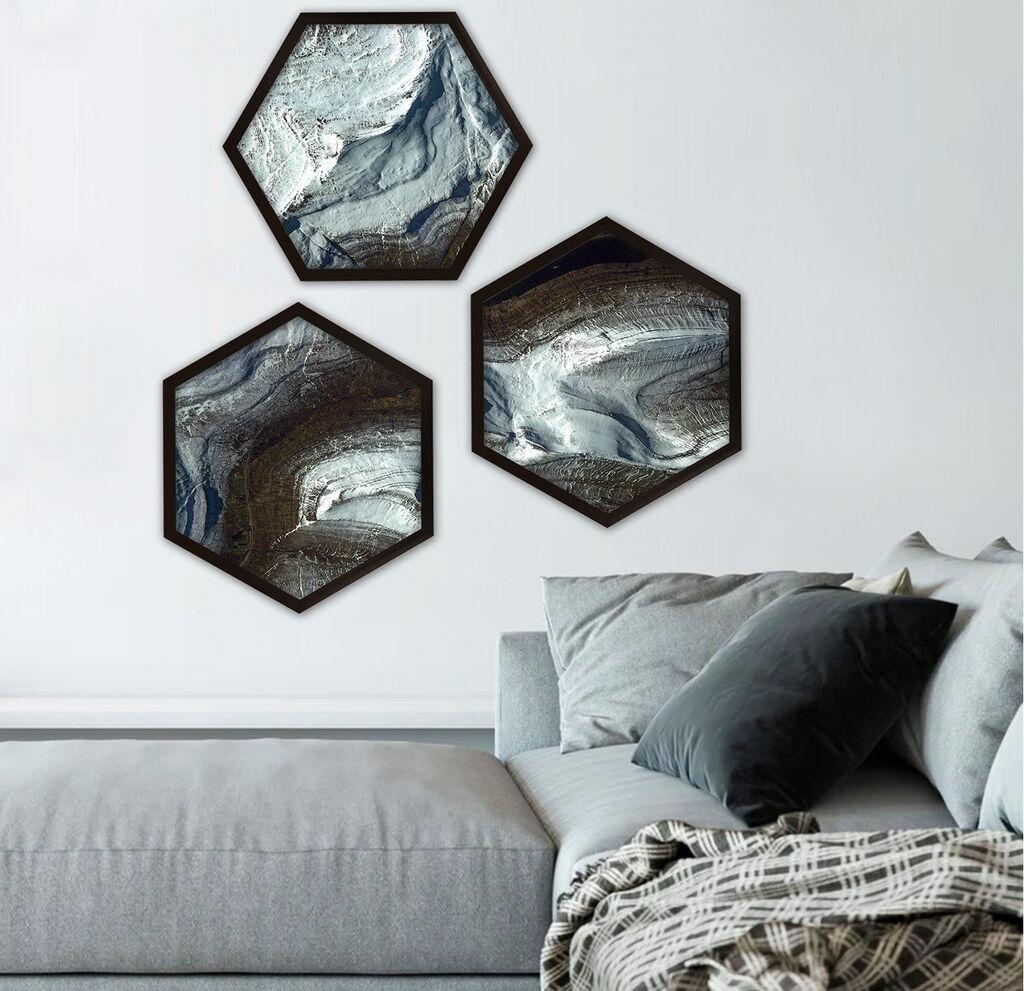 Wallity Uokvirena slika 6GEN1368, 35x35 cm, 3 dijela