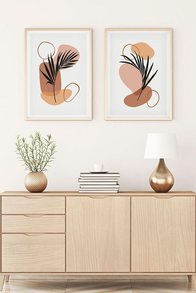 Wallity Uramljena slika Huhu127, 35x50 cm , 2 dijela