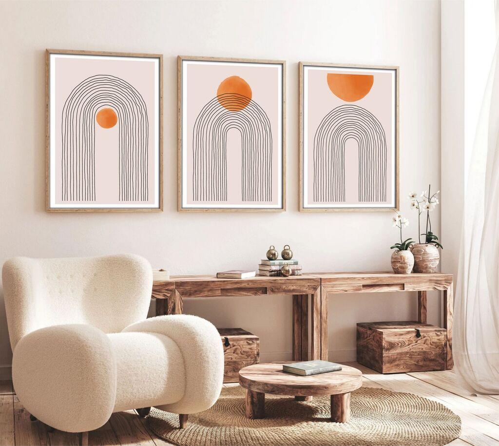 Uramljena slika Wallity Huhu133, 20x30 cm, 3 dijela