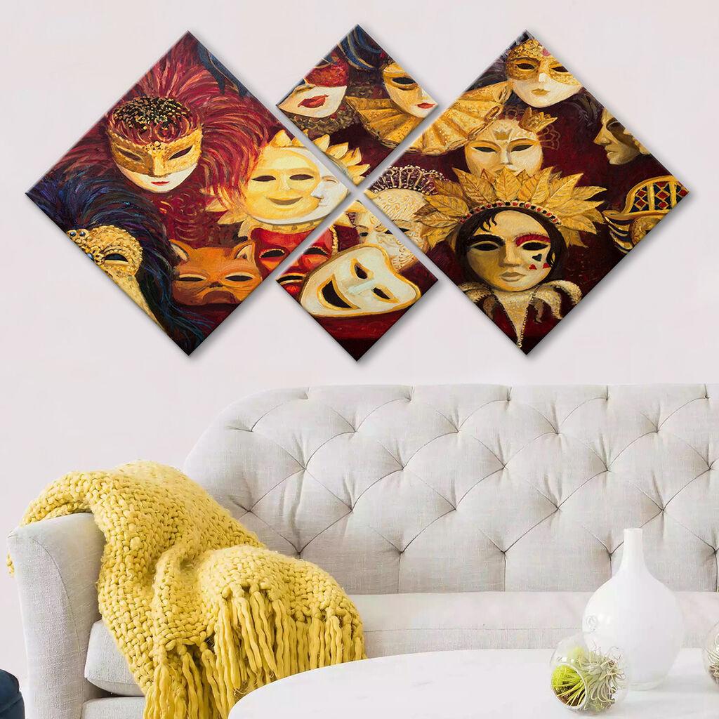 Wallity slika 4MDF136447223, 60x115 cm, 4 dijela