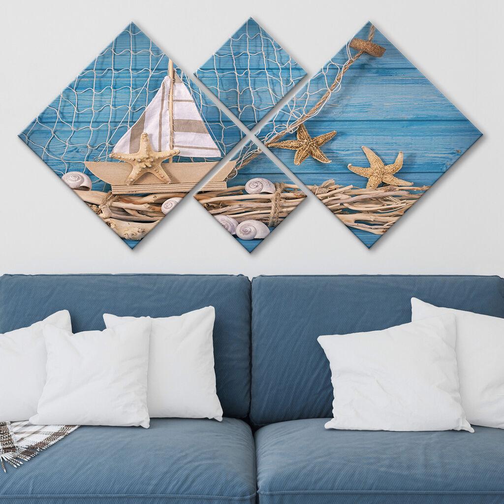 Wallity slika 4MDF141633835, 60x115 cm, 4 dijela