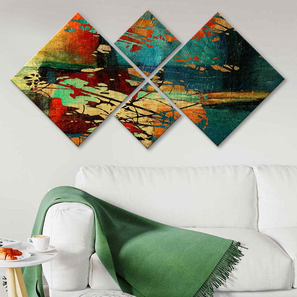 Wallity slika 4MDF6520837, 60x115 cm, 4 dijela