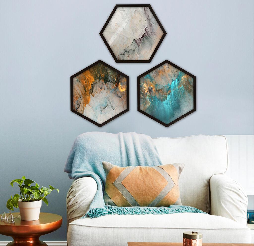 Wallity Uokvirena slika 6GEN36823, 35x35 cm, 3 dijela