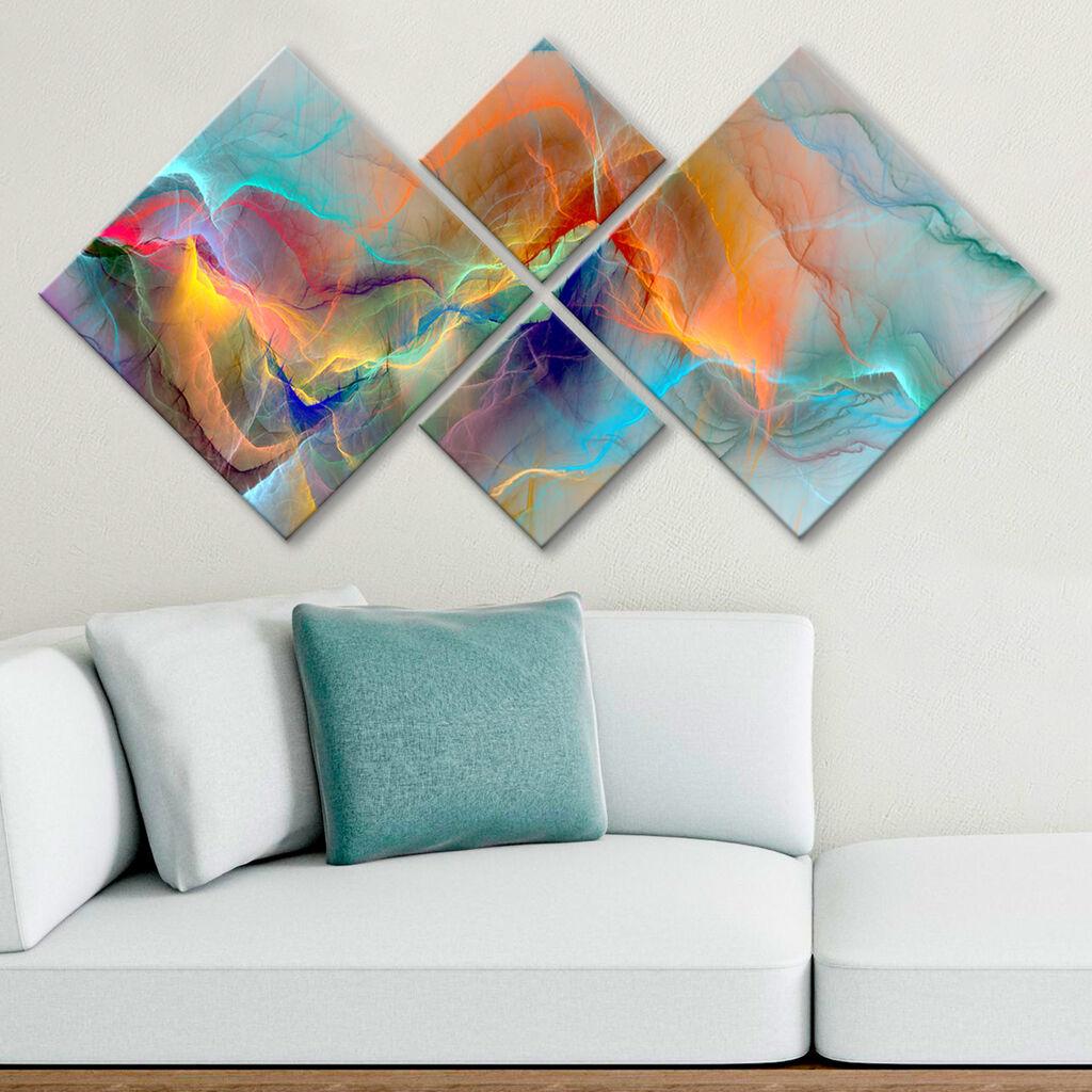 Wallity slika 4MDF718438198, 60x115 cm, 4 dijela